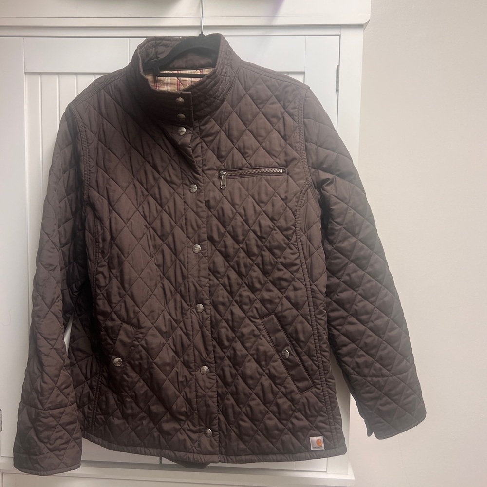 Carhartt Quilted Jacket, Chocolate Brown, Size, Large, Women’s